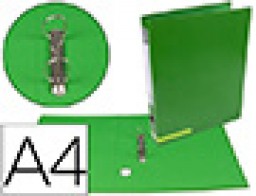 Carpeta de 2 anillas 25 mm. Liderpapel A-4 verde